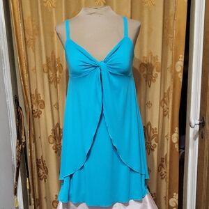 Y2K Bebe Vibrant Blue Dress